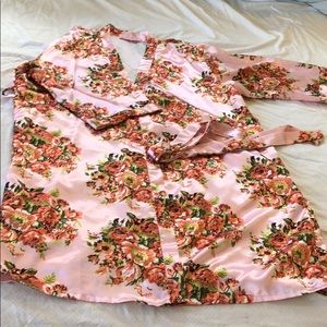 Floral robe